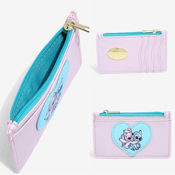 Disney Angel & Stitch 2-in-1 Mini Backpack Fanny Pack Cardholder & Organizer NWT - Picture 4 of 15